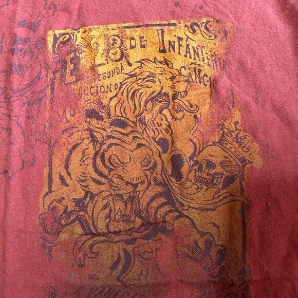 Stranded Skull Tiger Lion Tshirt - Picture 5 of 5